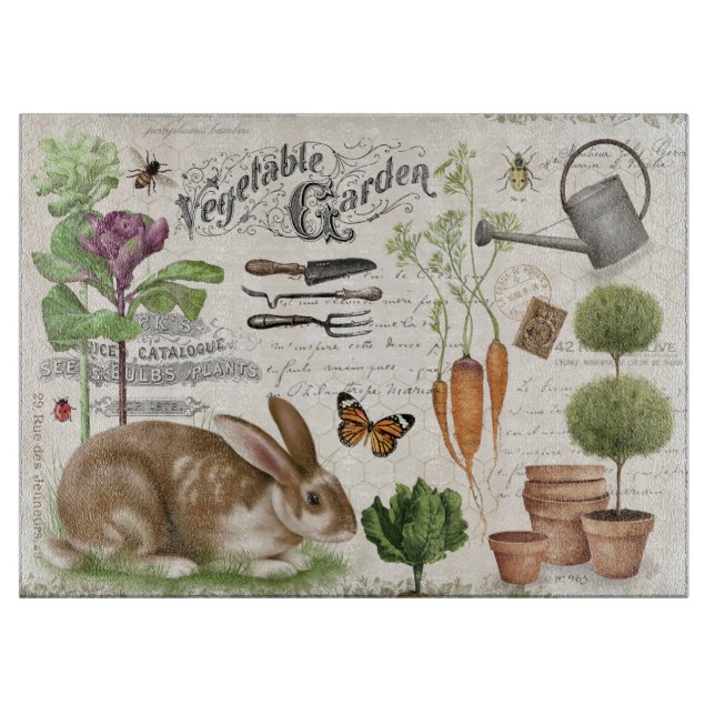 Modern Vintage Fransk Garden Rabbit (Framsidan)