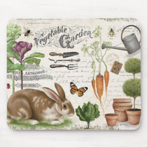 Modern Vintage Fransk Garden Rabbit Musmatta
