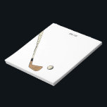Modern Vintage Golf Anteckningsblock<br><div class="desc">Modern golfdesign för golfererna.</div>