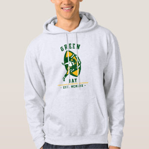 Modern Vintage Green Bay Football Tröja Hoodie