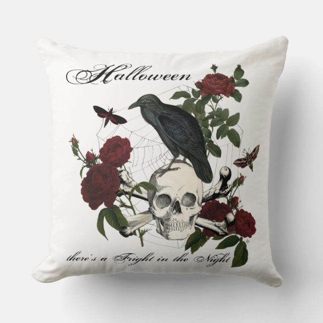 Modern Vintage Halloween-kudde Kudde (Framsida)