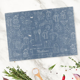 Modern Vintage Kitchen Utensils Cute Doodle