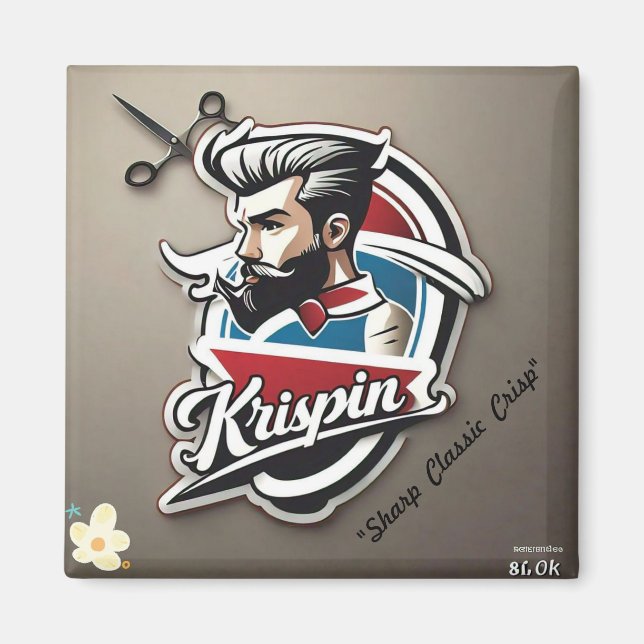"Modern Vintage Logotyp" Magnet (Framsidan)