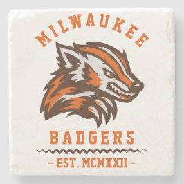 Modern Vintage Milwaukee Badgers Est. Stenunderlägg