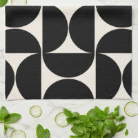 Modern Vintage Mönster, svart och vitt i mitten av