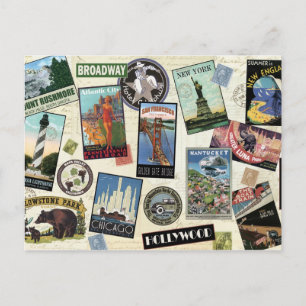 Modern Vintage resor USA Vykort