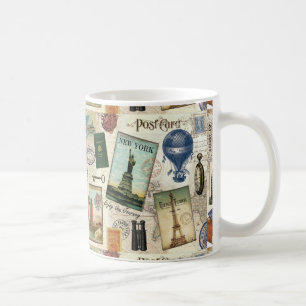 modern vintage resorcollage kaffemugg
