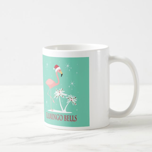 MODERN VINTAGE RETRO CHRISTMAS FLAMINGO KAFFEMUGG (Höger)
