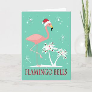 MODERN VINTAGE RETRO JUL FLAMINGO KORT