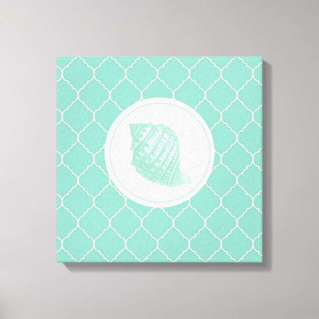 Modern Vintage Seashell Canvastryck (Framsida)