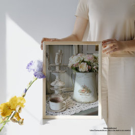 Modern vintage Shabby chic stil-fototyp Poster