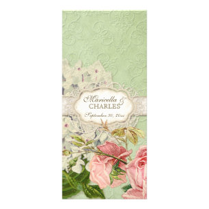 Modern Vintage Snöre Tea Nedfläckad Hydrangea n Ro Reklamkort
