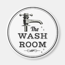 Modern Vintage Tvättar rumsdrivningsfack Magnet