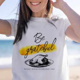 Modern Vintage Var Tacksam Thanksgiving Kalkon T Shirt
