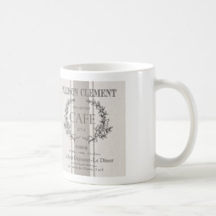 modern vintagefranskcafe kaffemugg