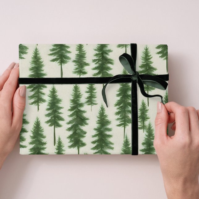Modern vinter tall julgran jul  presentpapper (Skapare uppladdad)