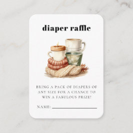 Modern vinter Ugly Sweater Baby Shower-hölje Tilläggskort