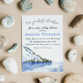 Modern vinterlandskap vårt Underbarare Äventyr Inbjudningar