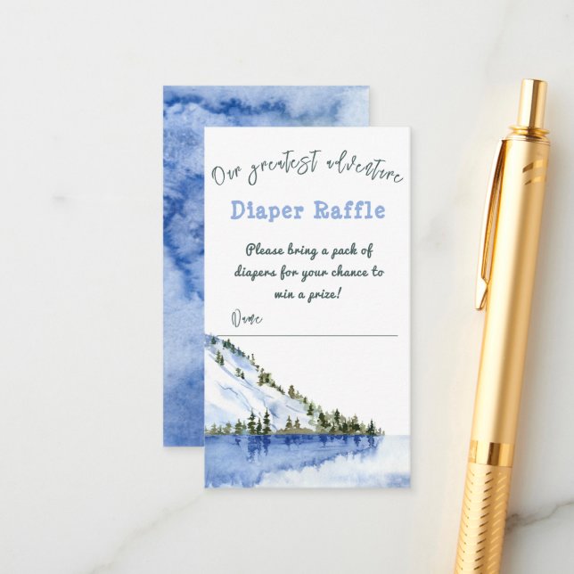 Modern vinterlandskap vårt Underbarare Äventyr Tilläggskort (Fram/Back In Situ)