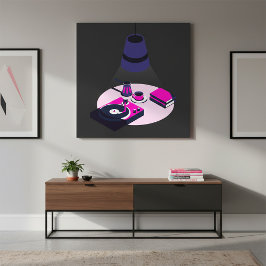 Modern Vinyl Kaffeaffisch Poster