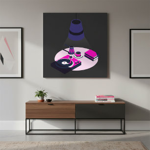Modern Vinyl Kaffeaffisch Poster