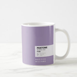 Modern Violet Coffee Mugg   Minimalistisk Anpassni
