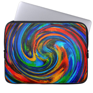 Modern Virvel Abstrakt Konst #10 Laptop Sleeve