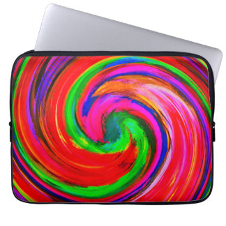 Modern Virvel Abstrakt Konst #12 Laptop Fodral