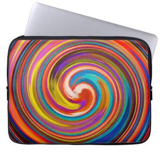 Modern Virvel Abstrakt Konst #15 Laptop Fodral