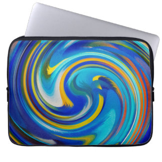Modern Virvel Abstrakt Konst #16 Laptop Sleeve
