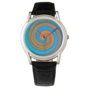 Modern Virvel Abstrakt Konst #17 Armbandsur
