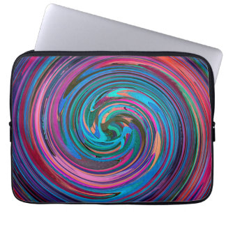 Modern Virvel Abstrakt Konst #19 Laptop Sleeve