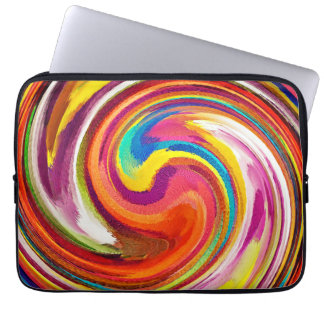 Modern Virvel Abstrakt Konst #27 Laptop Sleeve