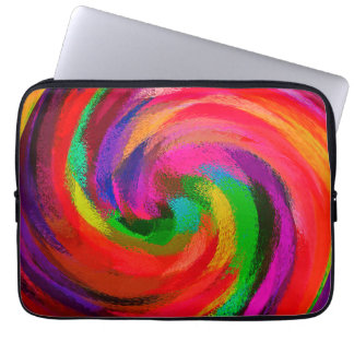Modern Virvel Abstrakt Konst #28 Laptop Fodral