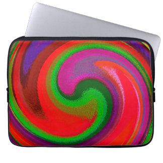 Modern Virvel Abstrakt Konst #29 Laptop Fodral