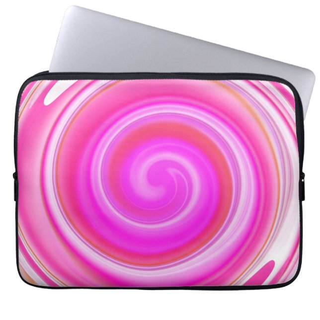 Modern Virvel Abstrakt Konst #2 Laptop Sleeve (Framsidan)