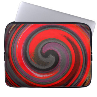 Modern Virvel Abstrakt Konst #6 Laptop Sleeve