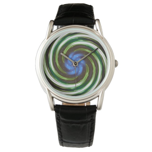 Modern Virvel Abstrakt Konst #93 Armbandsur (Framsida)
