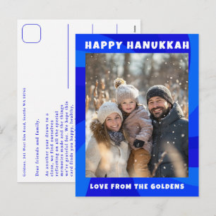 Modern Virvlande Stjärna av David GLAD HANUKKA EGE Helg Vykort