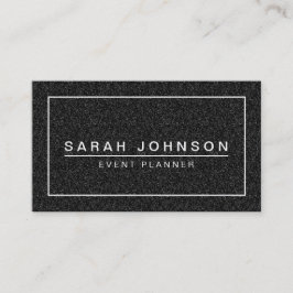 MODERN VISITKORT FÖR KALLT SVART GLITTER