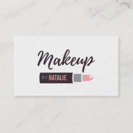 Modern visitkort för läppstiftMakeuptypografi