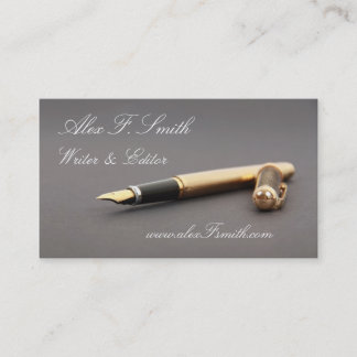 Modern visitkort för skriftlig redaktör