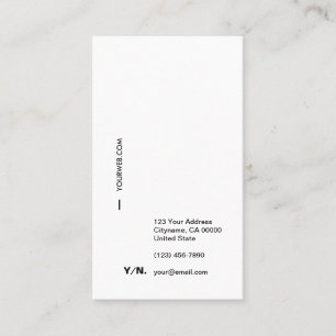 Modern visitkort för typografivitlodrät