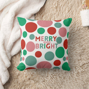 Modern vismisk merry och ljus enkel polkadot kudde