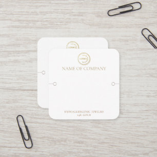 Modern Visning av varumärken med QR-kod och Logoty Fyrkantigt Visitkort