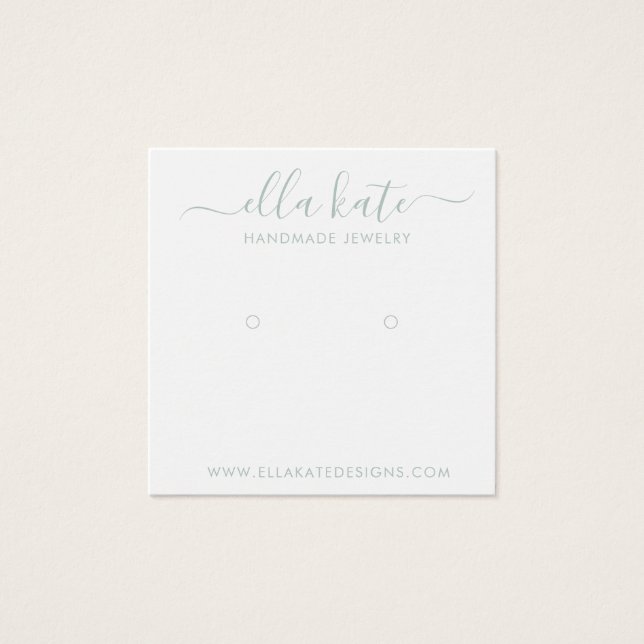 Modern Visning Card Fyrkantigt Visitkort (Framsida)