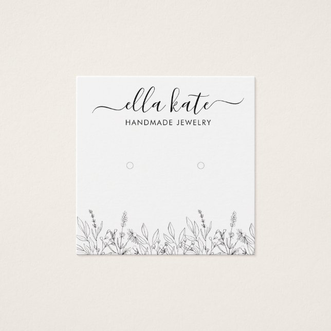 Modern Visning Card Fyrkantigt Visitkort (Framsida)