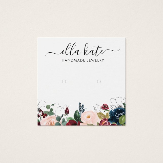 Modern Visning Card Fyrkantigt Visitkort (Framsida)