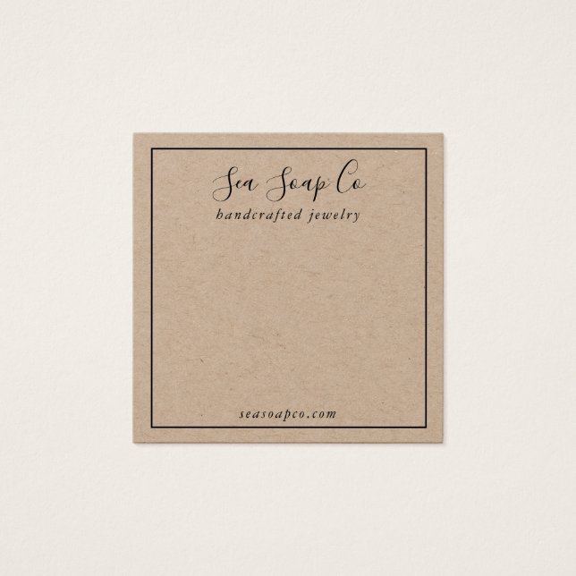 Modern Visning Card Fyrkantigt Visitkort (Framsida)