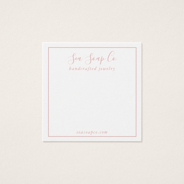 Modern Visning Card Fyrkantigt Visitkort (Framsida)